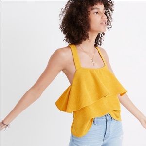 Madewell Texture & Thread Tiered Tank
